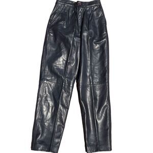 NETO VINTAGE Blue Hue Leather Pants Size 8